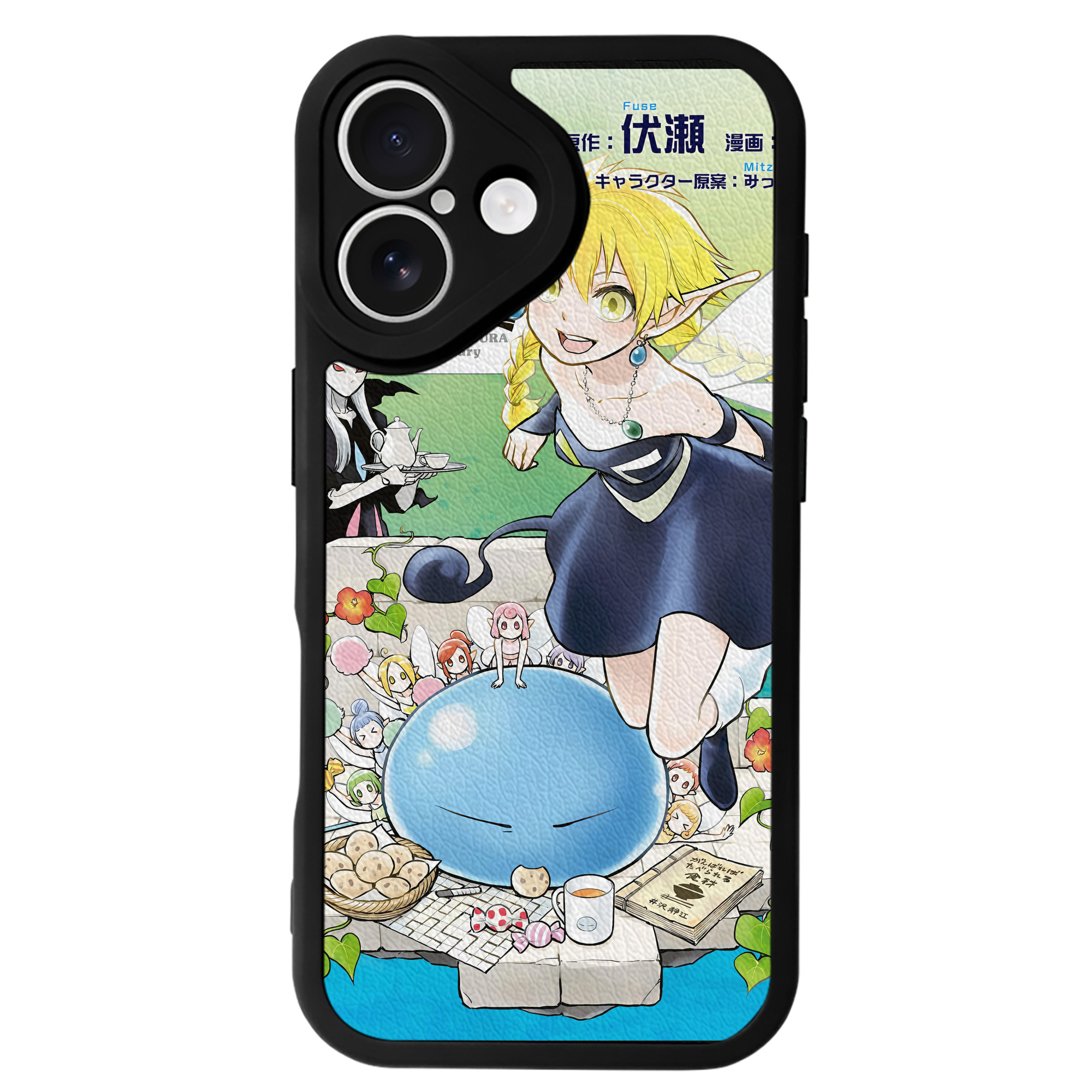 転スラ Regarding Reincarnated to Slime 【iPhone 16シリーズ対応】シリコンスマホケース（レザー調） 材質：シリコン